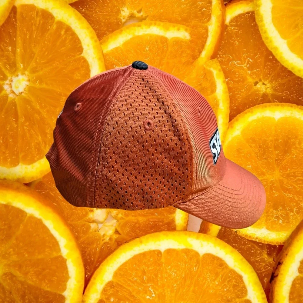 Starter Hat Athletic Baseball Cap Adjustable Orange One Size‎